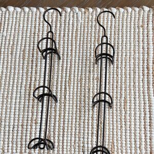 Elegant Brown Metal Wall Hooks